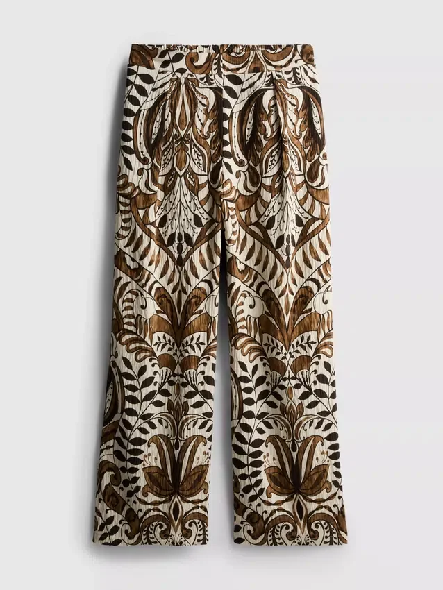 Printed palazzo pants