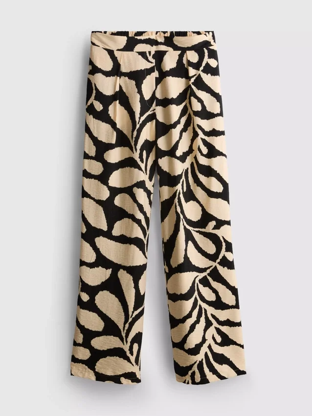 Printed palazzo pants