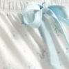 Printed satin bow cami pajamas