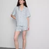 Printed short boyfriend pajamas