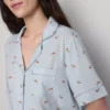Printed short boyfriend pajamas