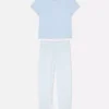 Printed short-sleeve pajama set