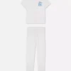 Printed short-sleeve pajama set