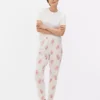 Printed short-sleeve pajama set