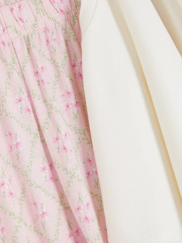 Printed short-sleeve pajama set
