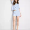 Printed shorty boyfriend pajamas