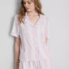 Printed shorty boyfriend pajamas