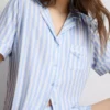 Printed shorty boyfriend pajamas