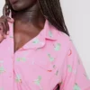 Printed shorty boyfriend pajamas