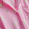 Printed shorty boyfriend pajamas