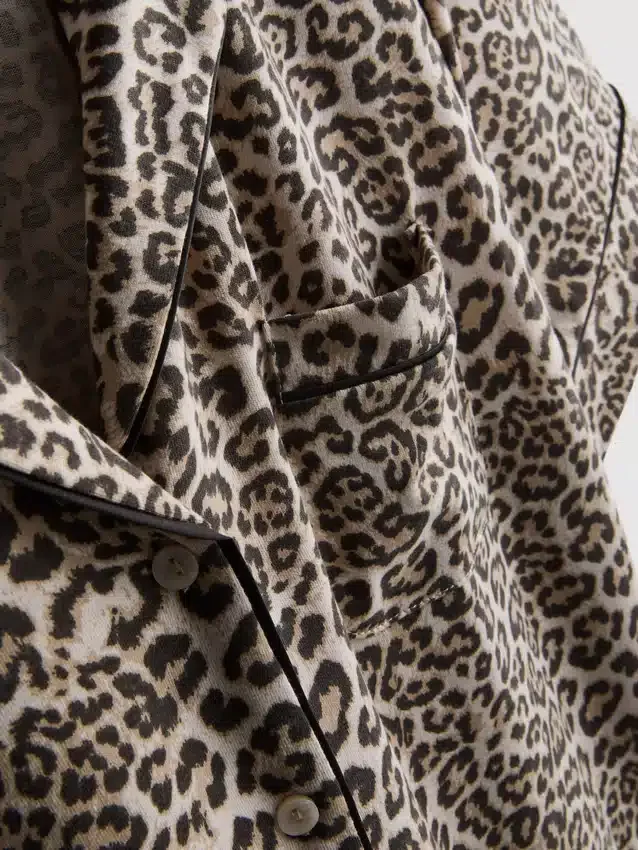 Printed shorty boyfriend pajamas