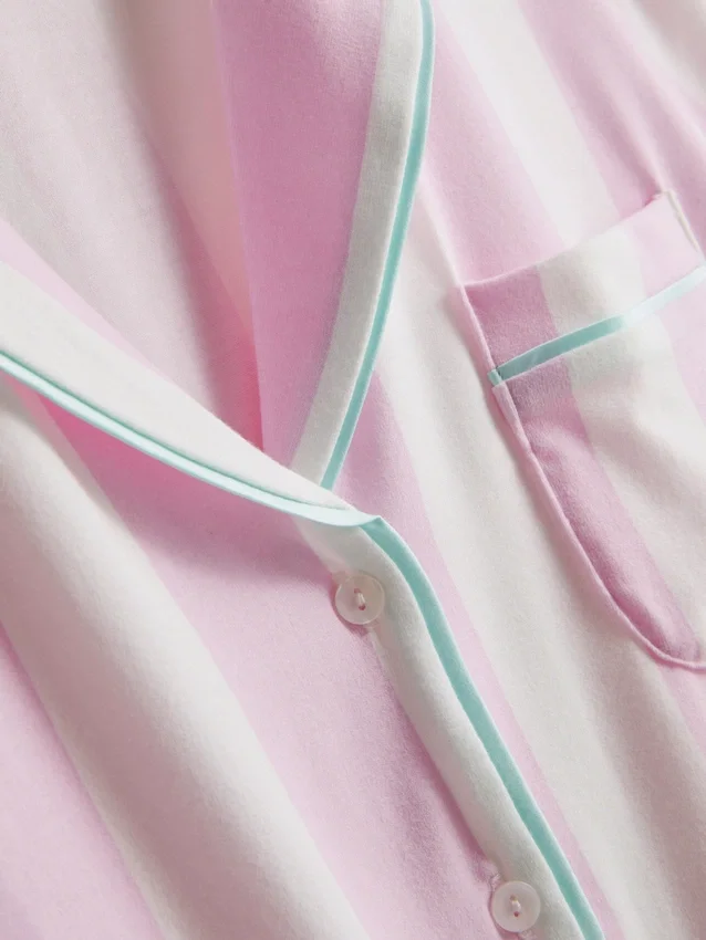 Printed shorty boyfriend pajamas