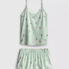Printed shorty pajamas