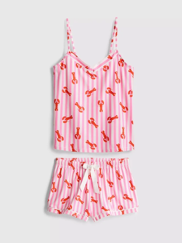 Printed shorty pajamas