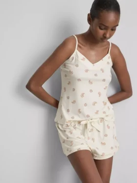 Printed shorty pajamas