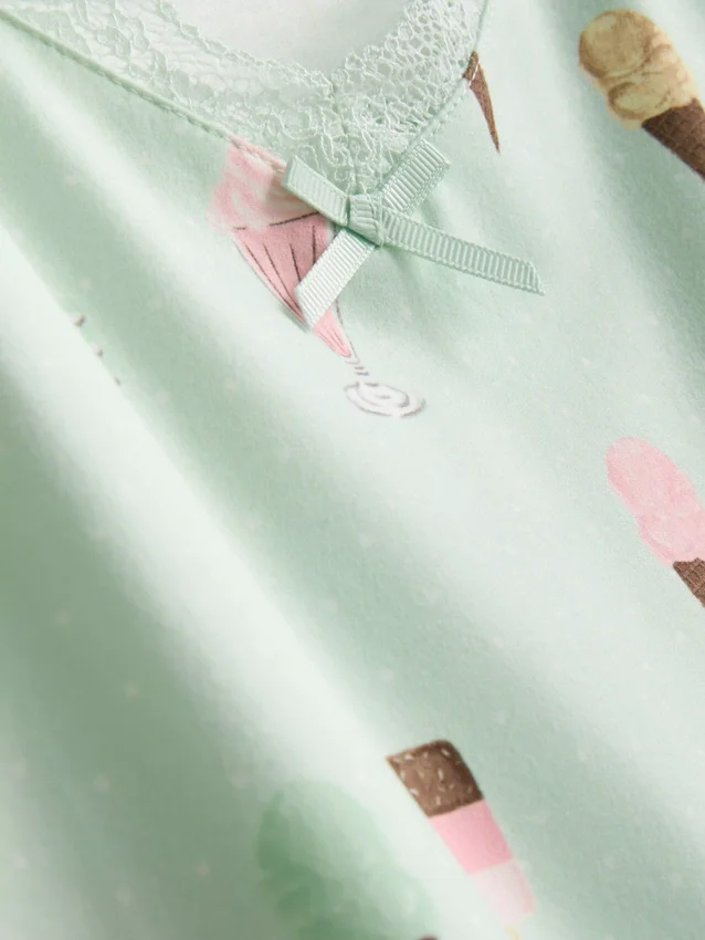 Printed shorty pajamas