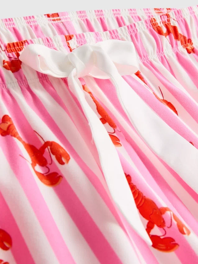 Printed shorty pajamas