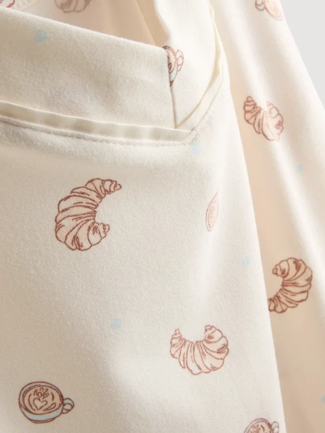 Printed shorty pajamas