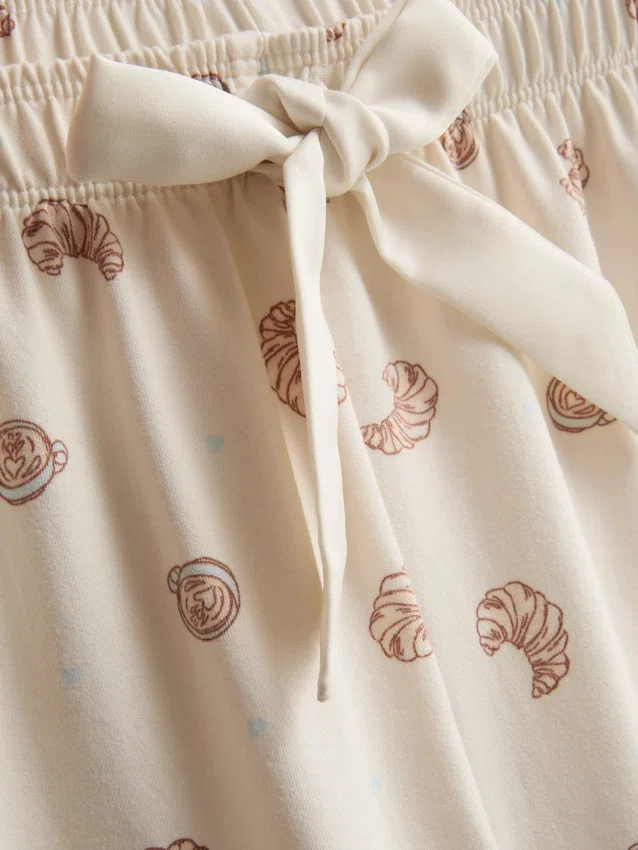 Printed shorty pajamas