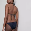 Printed side-tie bikini bottoms