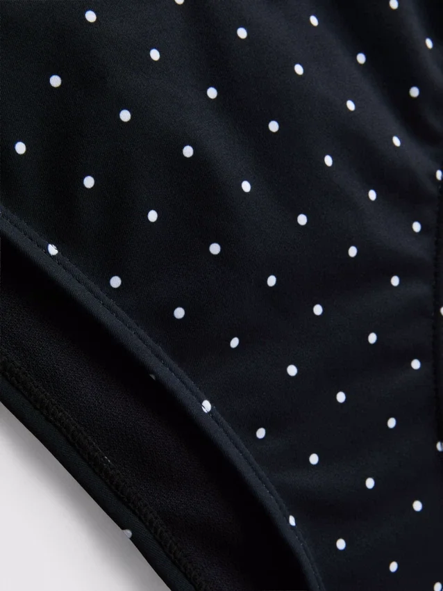 Printed side-tie bikini bottoms
