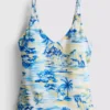 Printed tankini top