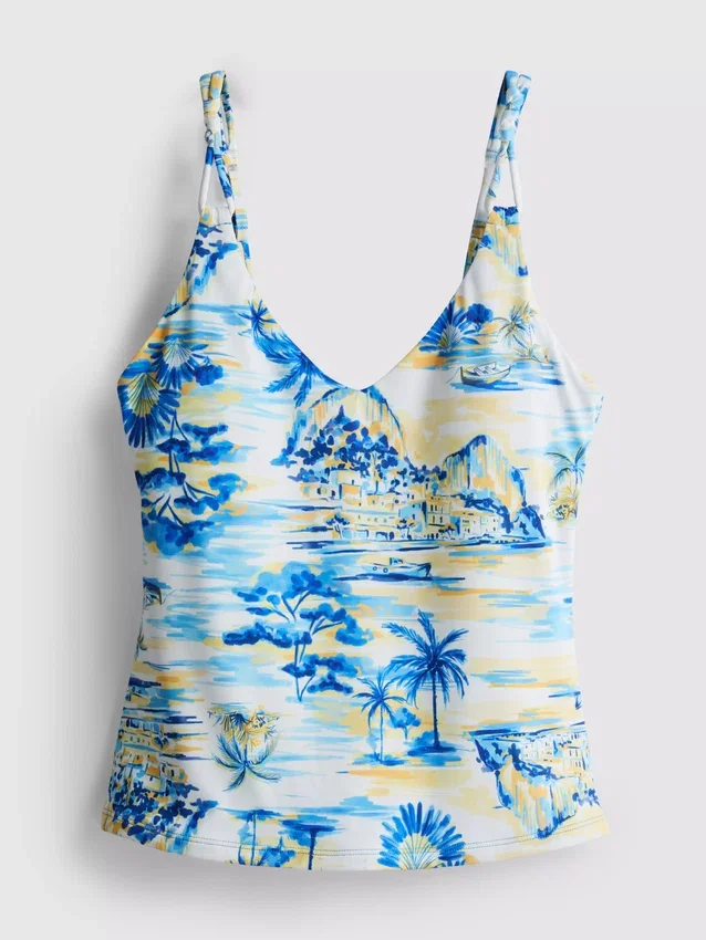 Printed tankini top
