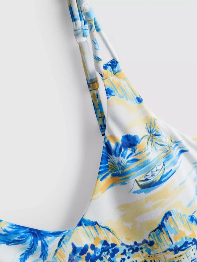 Printed tankini top