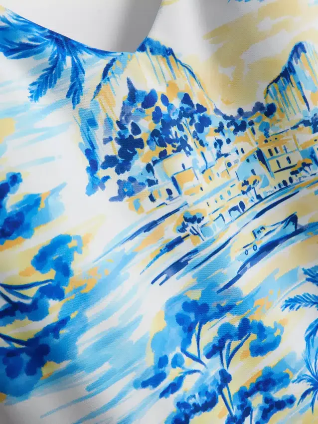 Printed tankini top
