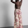 Printed wide-leg beach pants