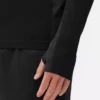 Quarter-zip long sleeve gym top