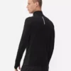 Quarter-zip long sleeve gym top