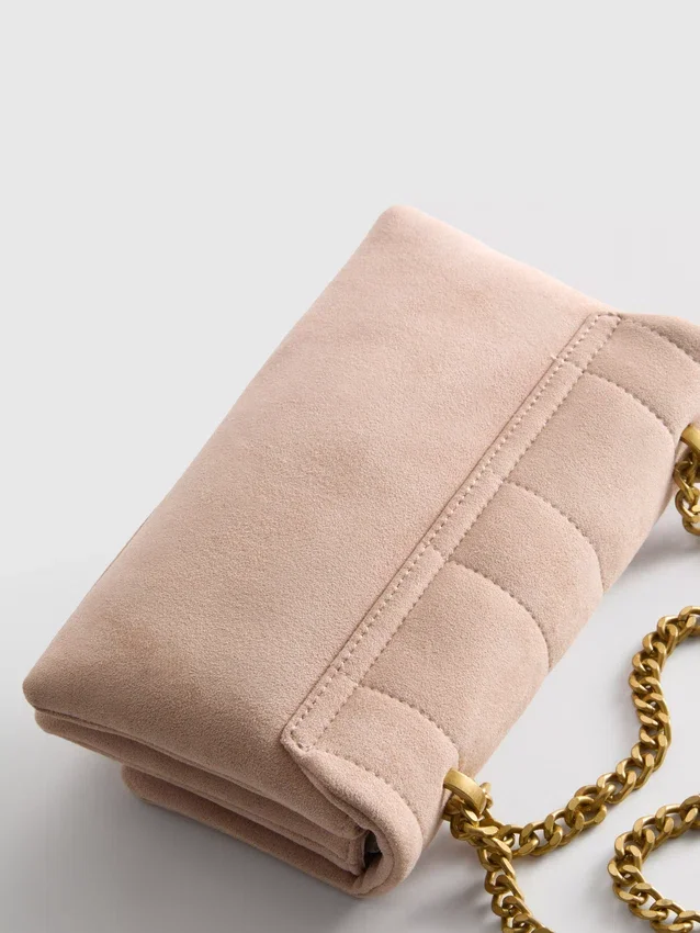 Quilted chain crossbody bag