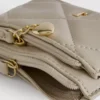 Quilted initial coin purse