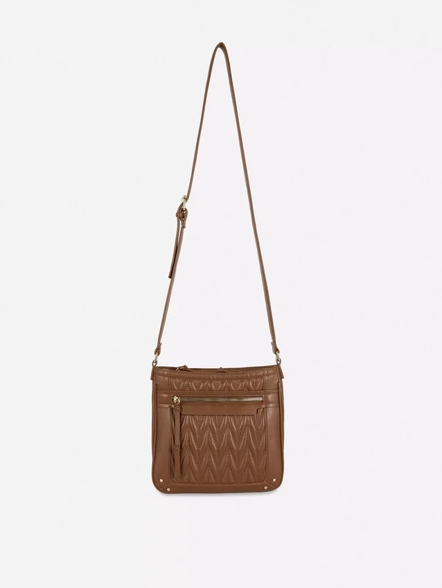 Quilted messenger bag