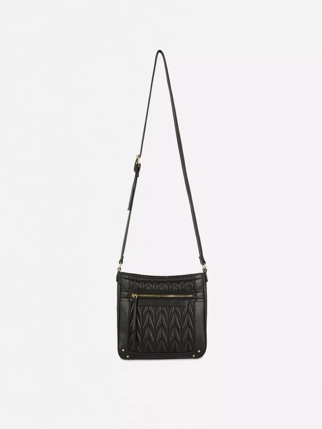 Quilted messenger bag