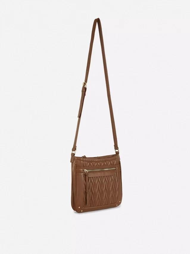 Quilted messenger bag