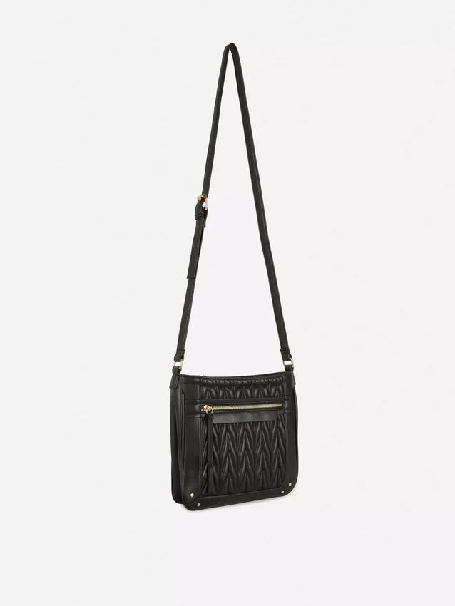 Quilted messenger bag