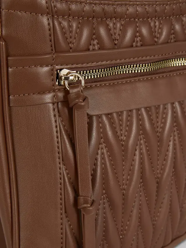 Quilted messenger bag
