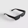 Rectangle frame slim sunglasses