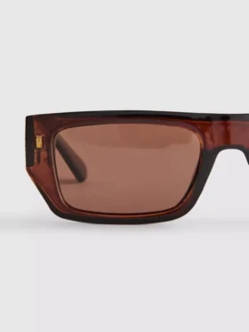 Rectangle frame slim sunglasses