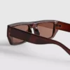 Rectangle frame slim sunglasses