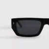 Rectangle frame slim sunglasses