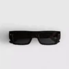 Rectangle frame slim sunglasses