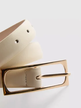 Rectangular buckle belt