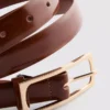 Rectangular buckle belt