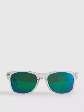 Rectangular mirrored sunglasses