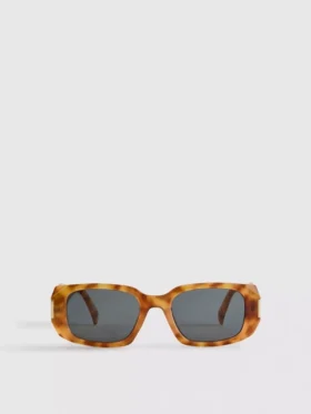 Rectangular tortoiseshell sunglasses
