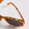 Rectangular tortoiseshell sunglasses