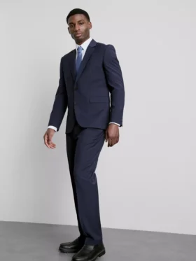 Regular fit classic suit pants
